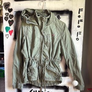 Hollister Olive Green Utility Jacket